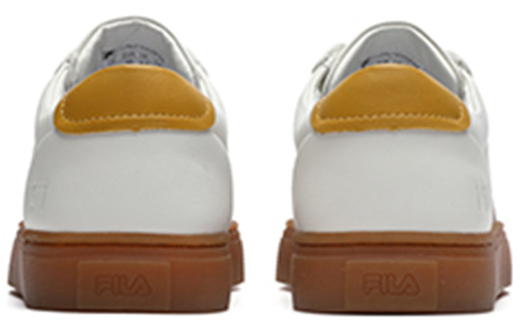 (WMNS) FILA Low-Top Sneakers White/Coffee F12W216209FBA