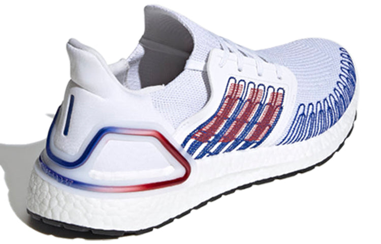 adidas Ultraboost 20 'White Scarlet Royal Blue' EG0712