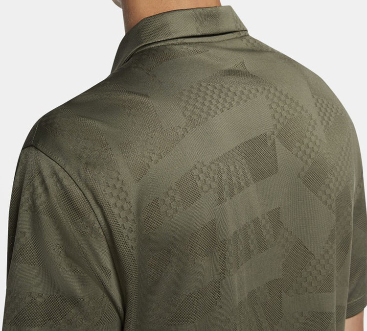 Nike DRI-FIT VAPOR Golf lapel Short Sleeve Polo Shirt Olive Green CK5925-222