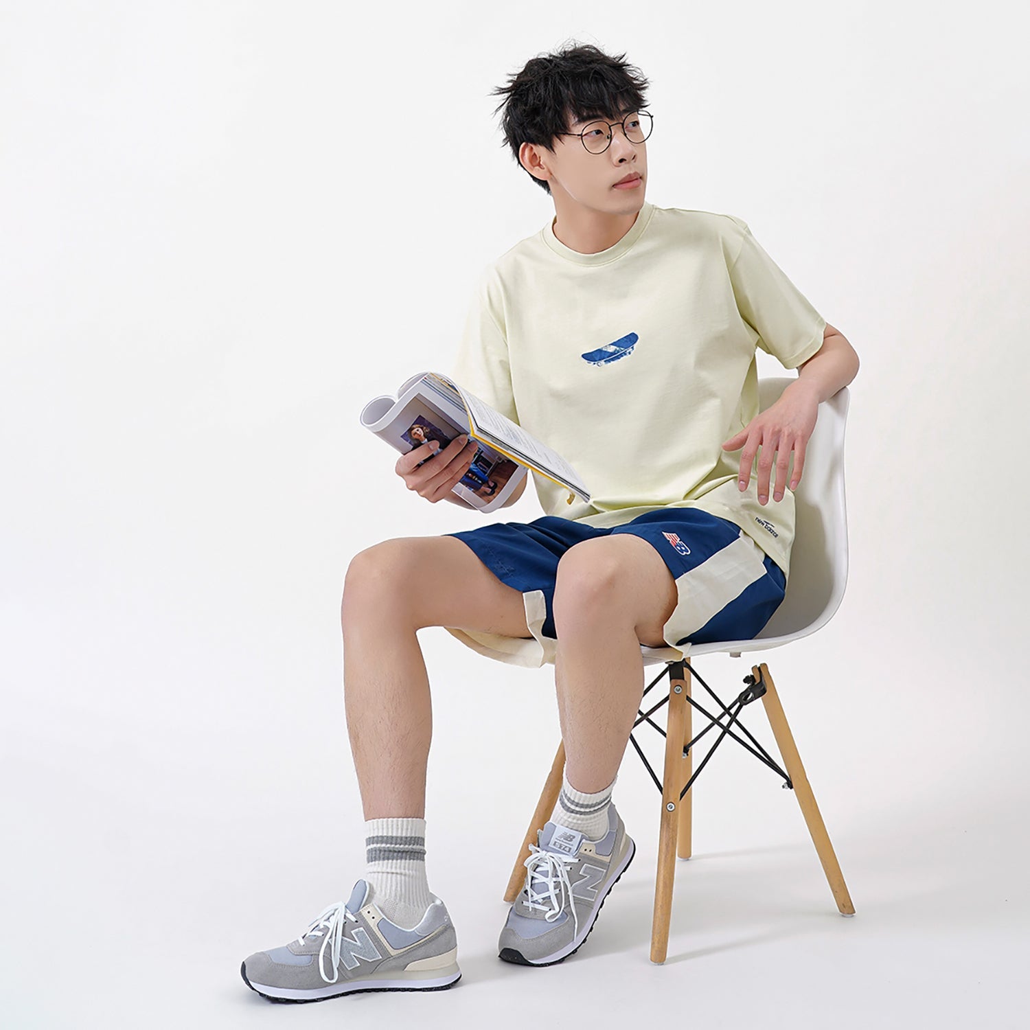 New Balance x ANB Sport T-Shirt Asia Sizing 'Green' AMT22376-CIW