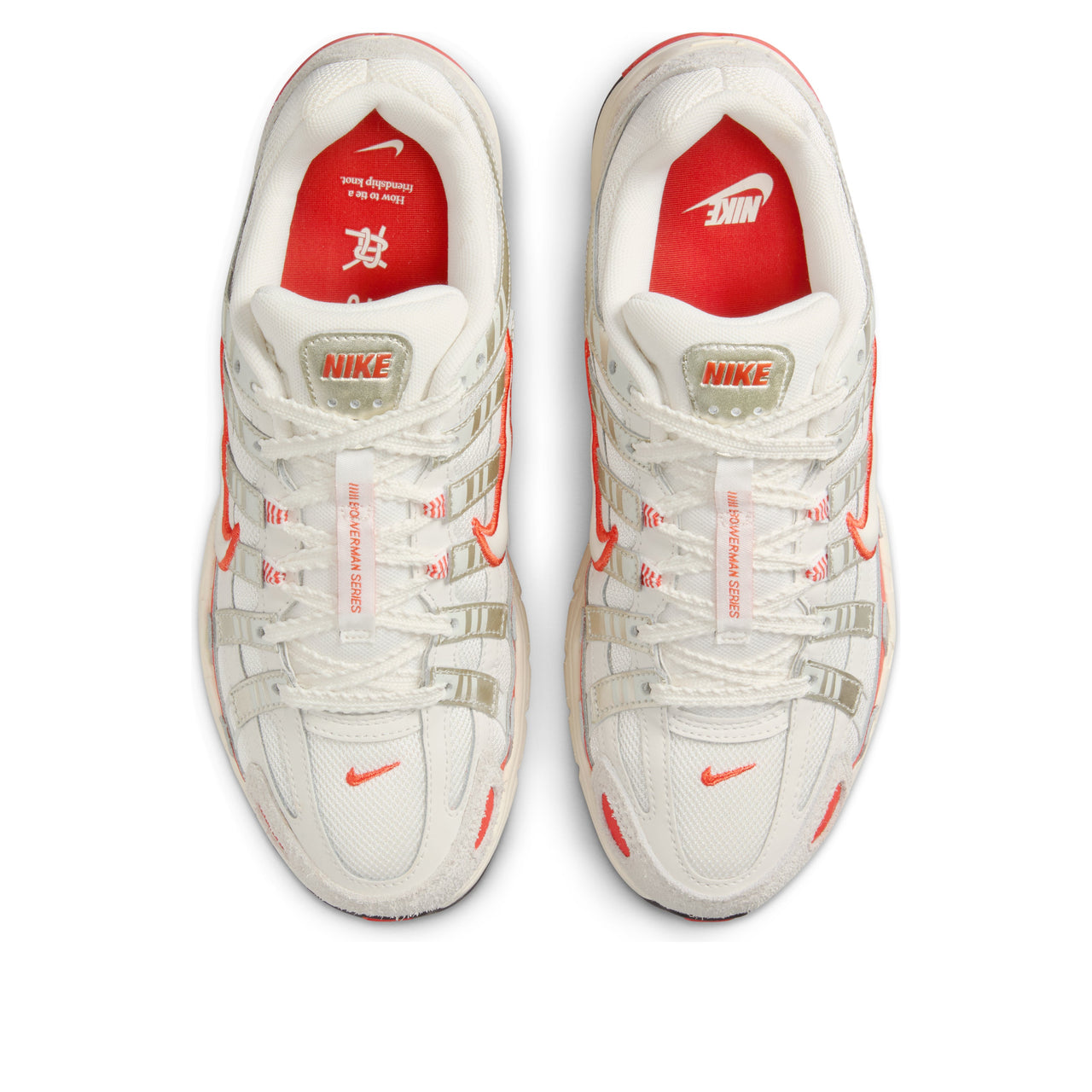 (WMNS) Nike P-6000 'Sail Light Bone Picante Red' HV5230-133