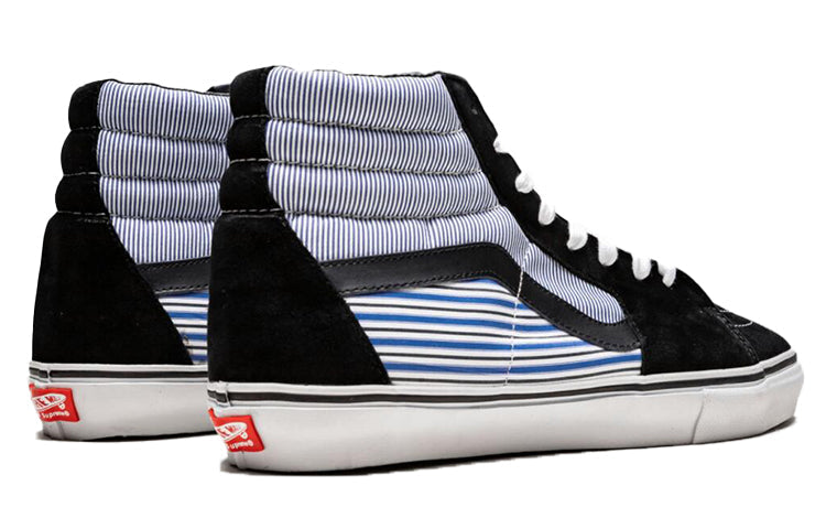 Vans COMME des GARCONS x Supreme x SK8-HI Pro 'Black White Blue' VN-099N70V