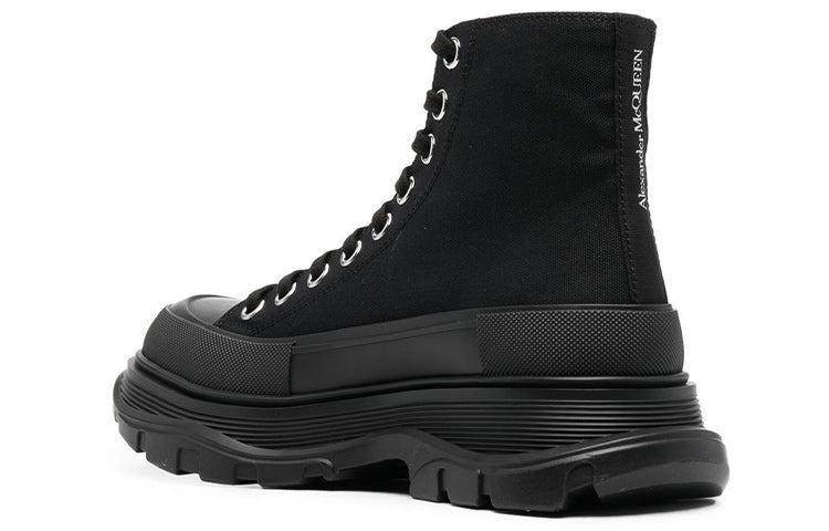 (WMNS) Alexander McQueen Tread Slick Boots 'Core black' 697080W4MV21000