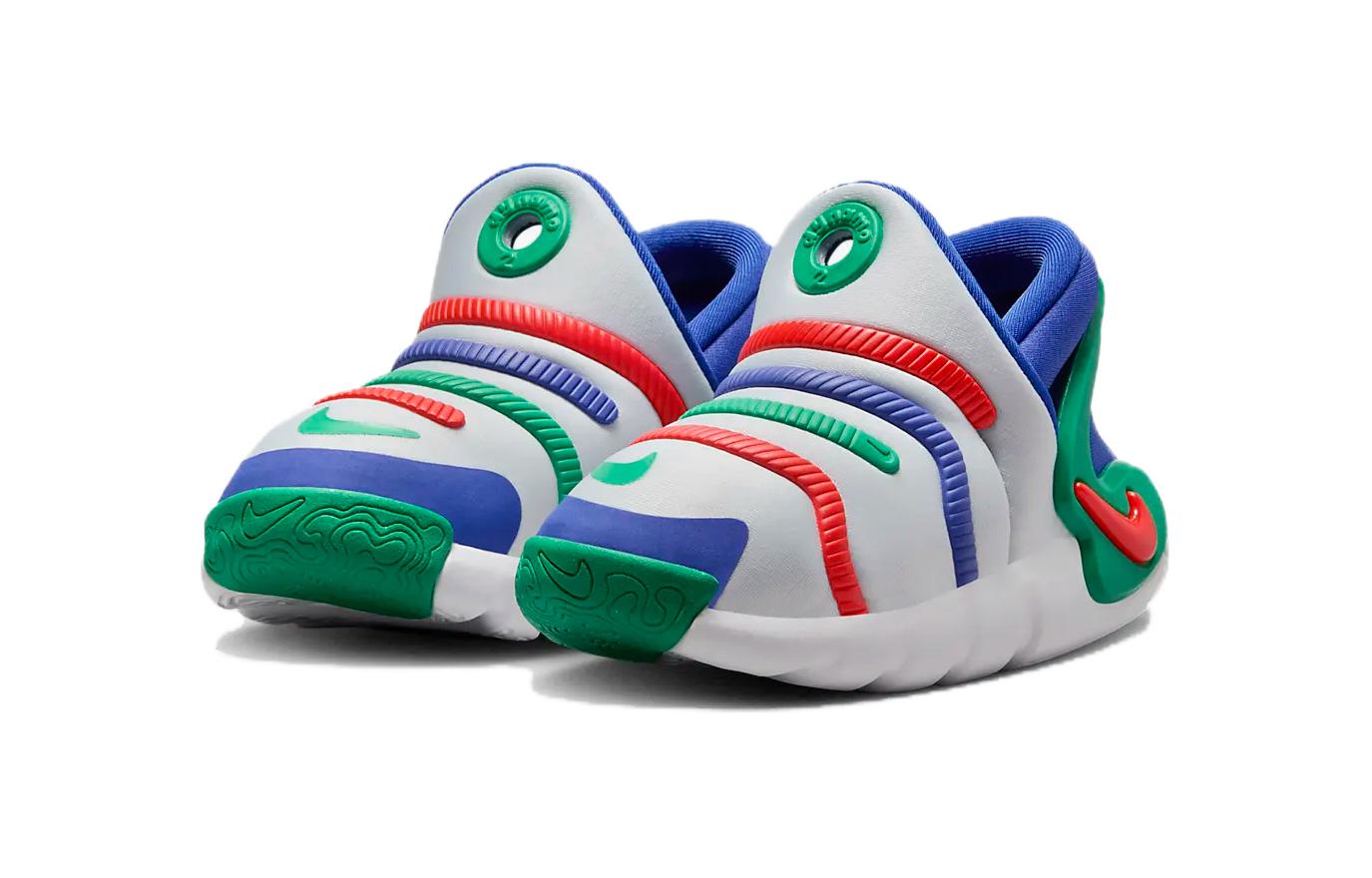 (TD) Nike Dynamo Go 2 EasyOn 'Grey Green Picante Red' FD0554-002