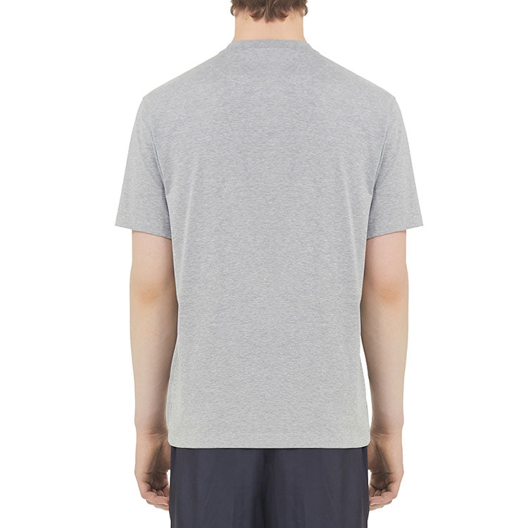 Men's Y-3 Casual Logo Round Neck Short Sleeve Gray T-Shirt GK4505