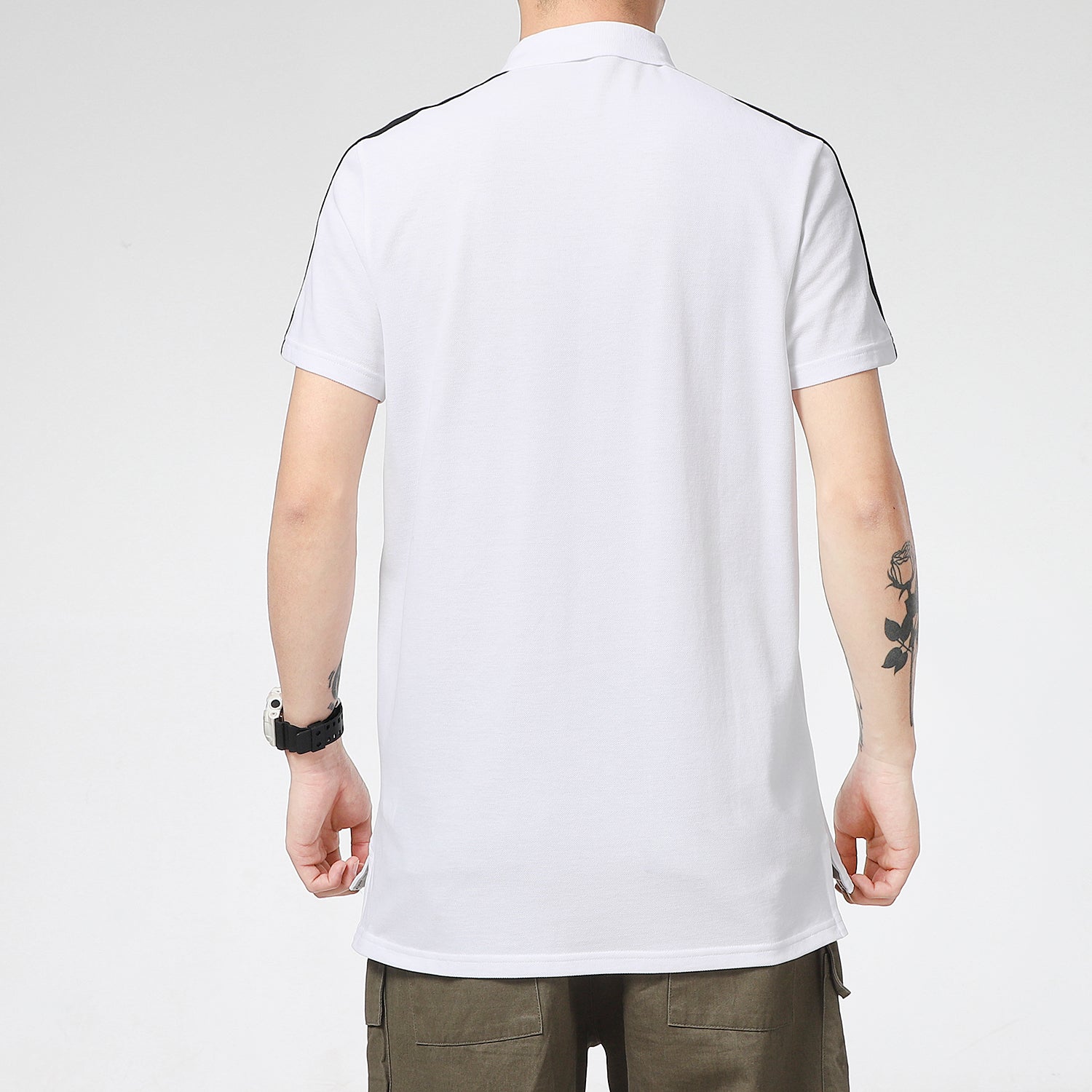 PUMA Iconic T7 Polo Shirt 'White Black' 532290-02