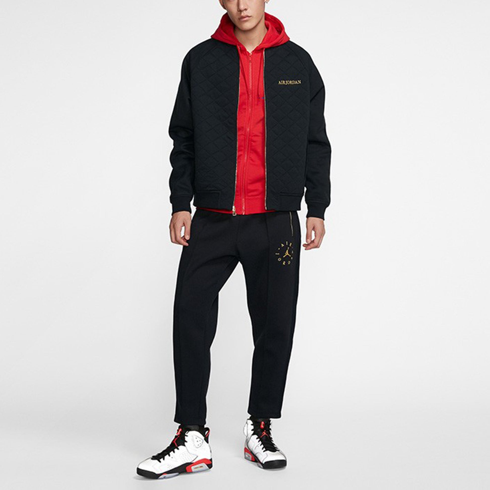 Air Jordan Athleisure Casual Sports Stand Collar Jacket Black BQ5772-010