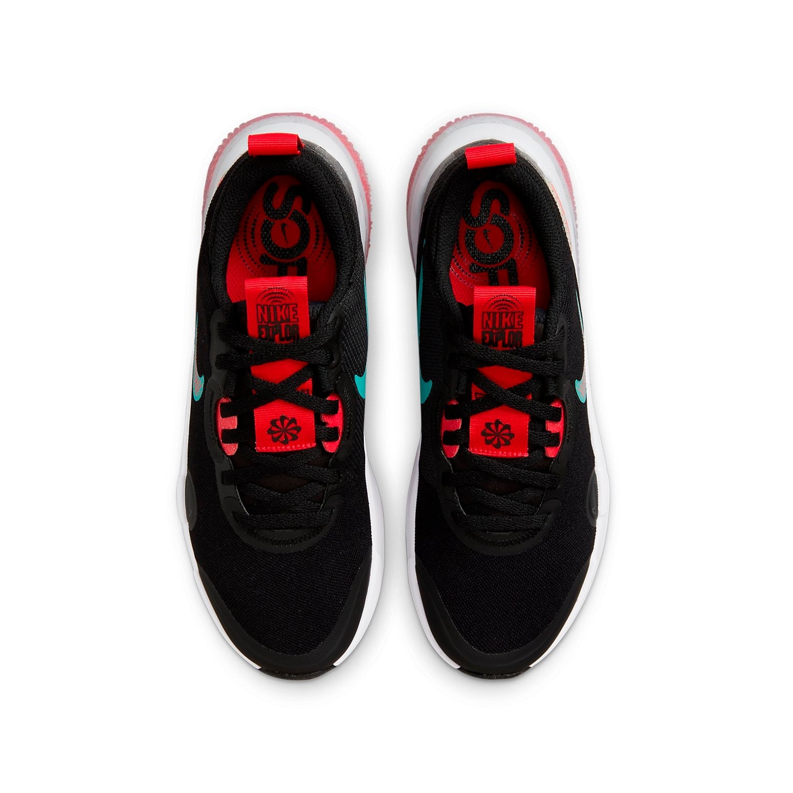 (GS) Nike Explor Next Nature 'Black Siren Red Washed Teal' DC5860-003