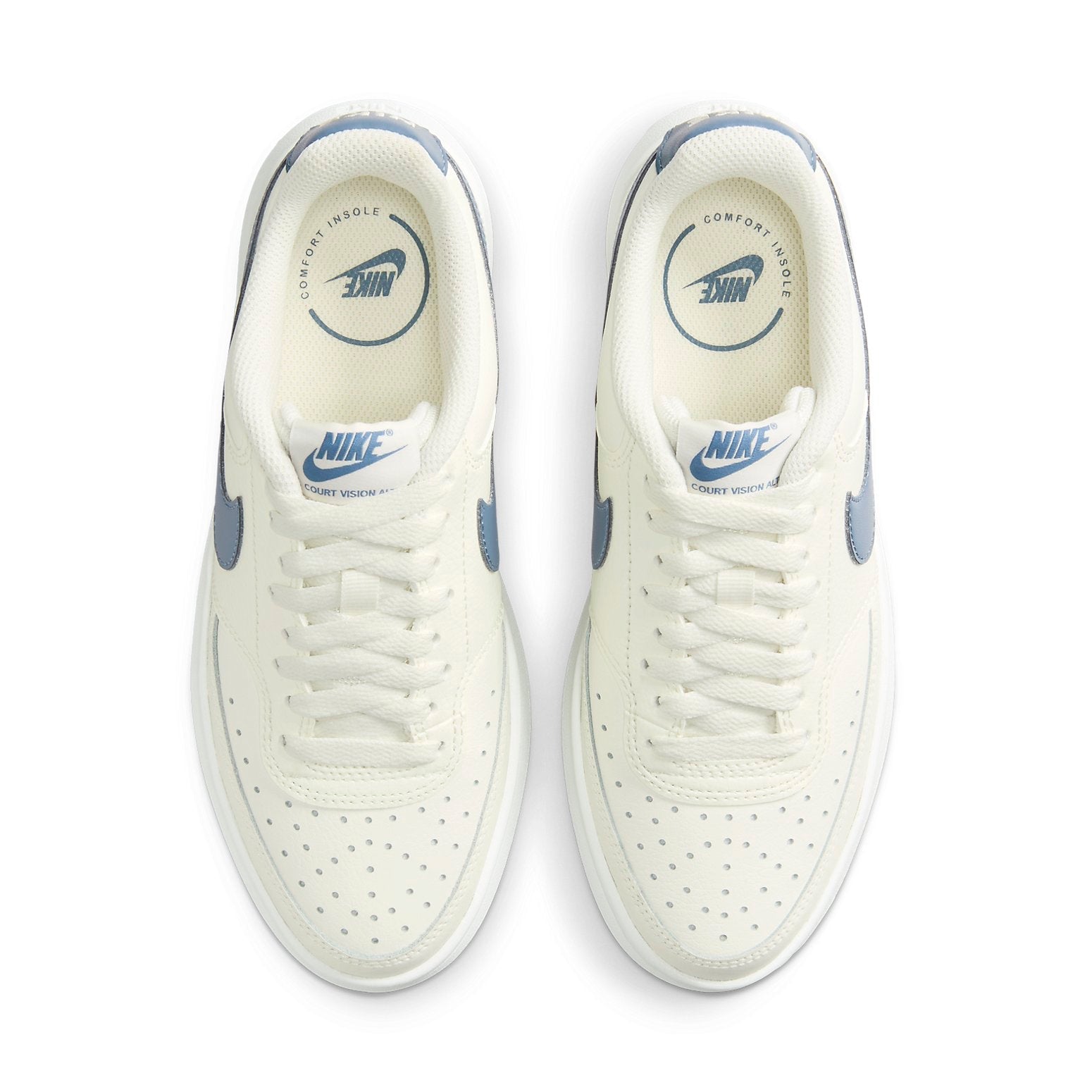 (WMNS) Nike Court Vision Alta 'Sail Diffused Blue' DM0113-102