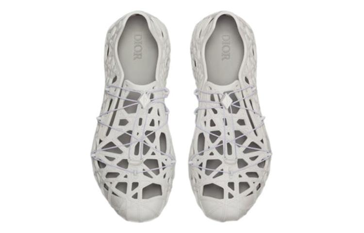 DIOR Warp Sandal White Cosmo Rubber 3SA124ZUK_H800