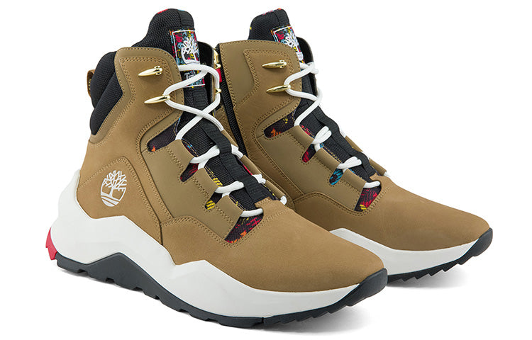 Timberland Madbury Side Zip Wide Fit Sneaker Boots 'Tan Nubuck' A2PTYW