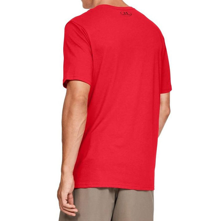 Men's Under Armour Sportstyle Training Sports Short Sleeve Red 1329590-600