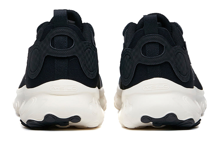 ANTA Run Collection Leather 'Black White with Silver Logo' 112115582-8