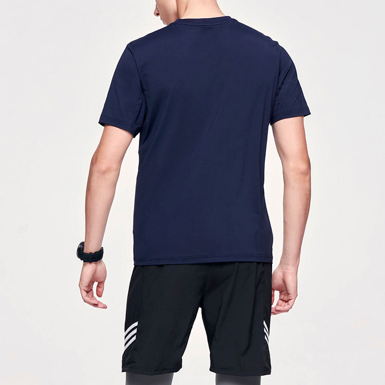 FILA Logo Alphabet Printing Round NeckShort Sleeve Men's Blue A11M121101F-NV