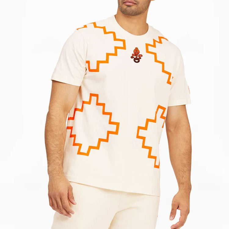 Men's PUMA x PRONOUNCE Elevated Tee Crossover Geometry Pattern Athleisure Casual Sports Short Sleeve Creamy White 532145-93