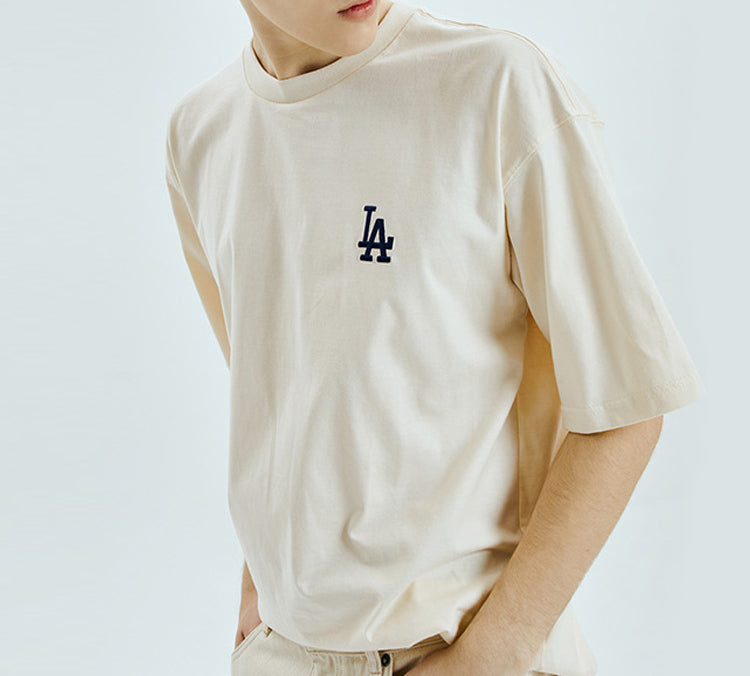 MLB Retro Series Los Angeles Dodgers Short Sleeve Unisex Ivory 31TSMA031-07I