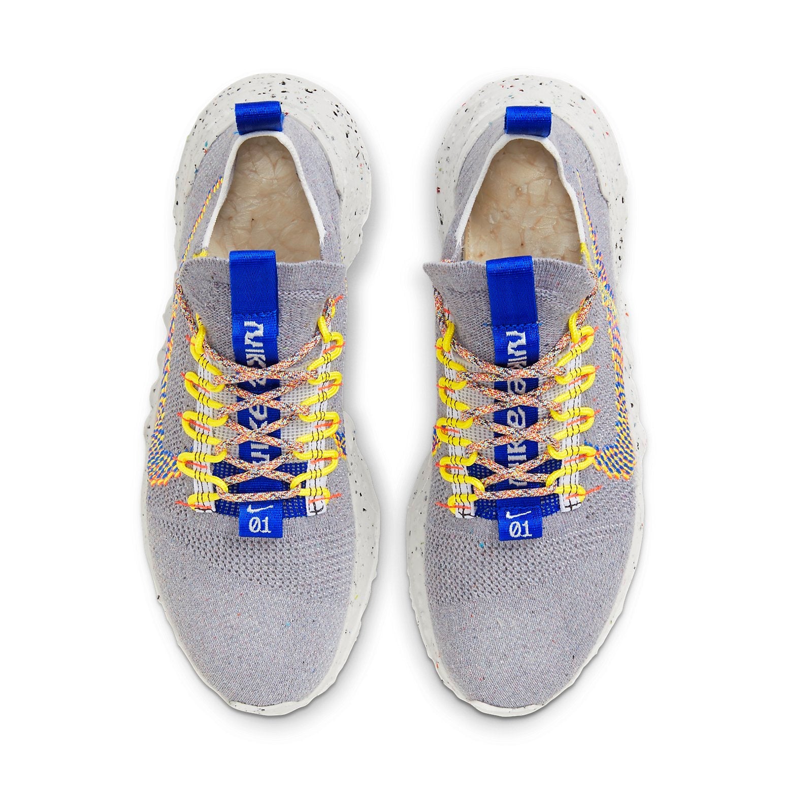 Nike Space Hippie 01 Grey Multi 'Gray Yellow Blue' CZ6148-003