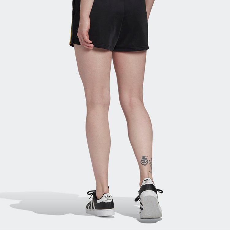 (WMNS) adidas originals Shorts Casual Lacing Sports Black GJ6587