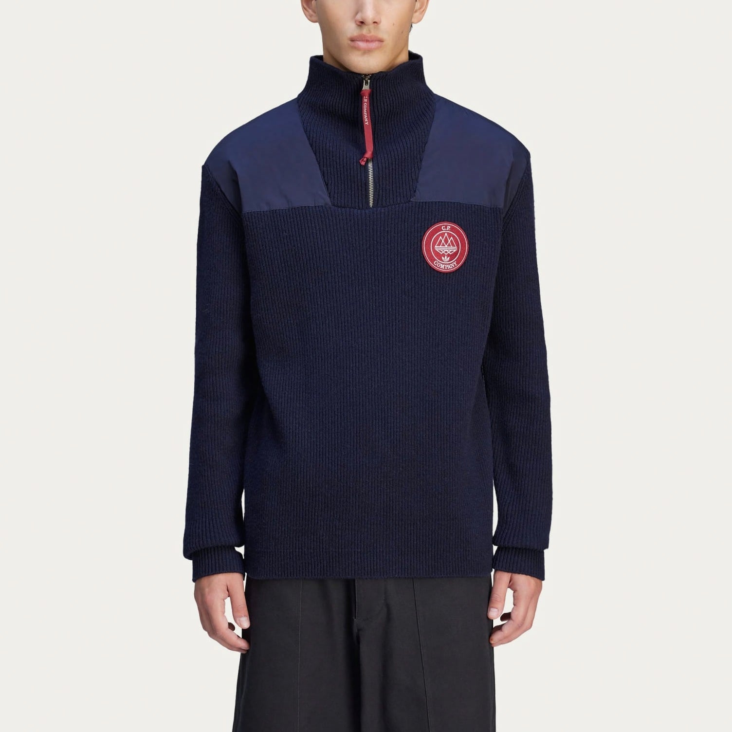 adidas x C.P. Company SPZL Half Zip Sweatshirt Asia Sizing 'Navy' JE8672