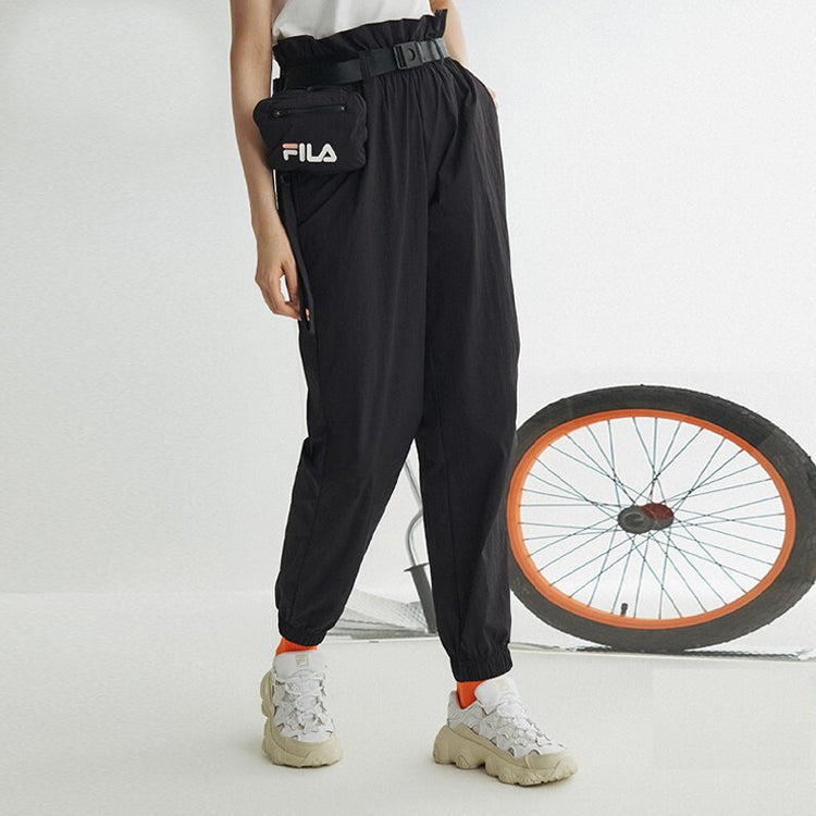 (WMNS) FILA FUSION Belt Casual Jogger Pants Black T11W023802F-BK