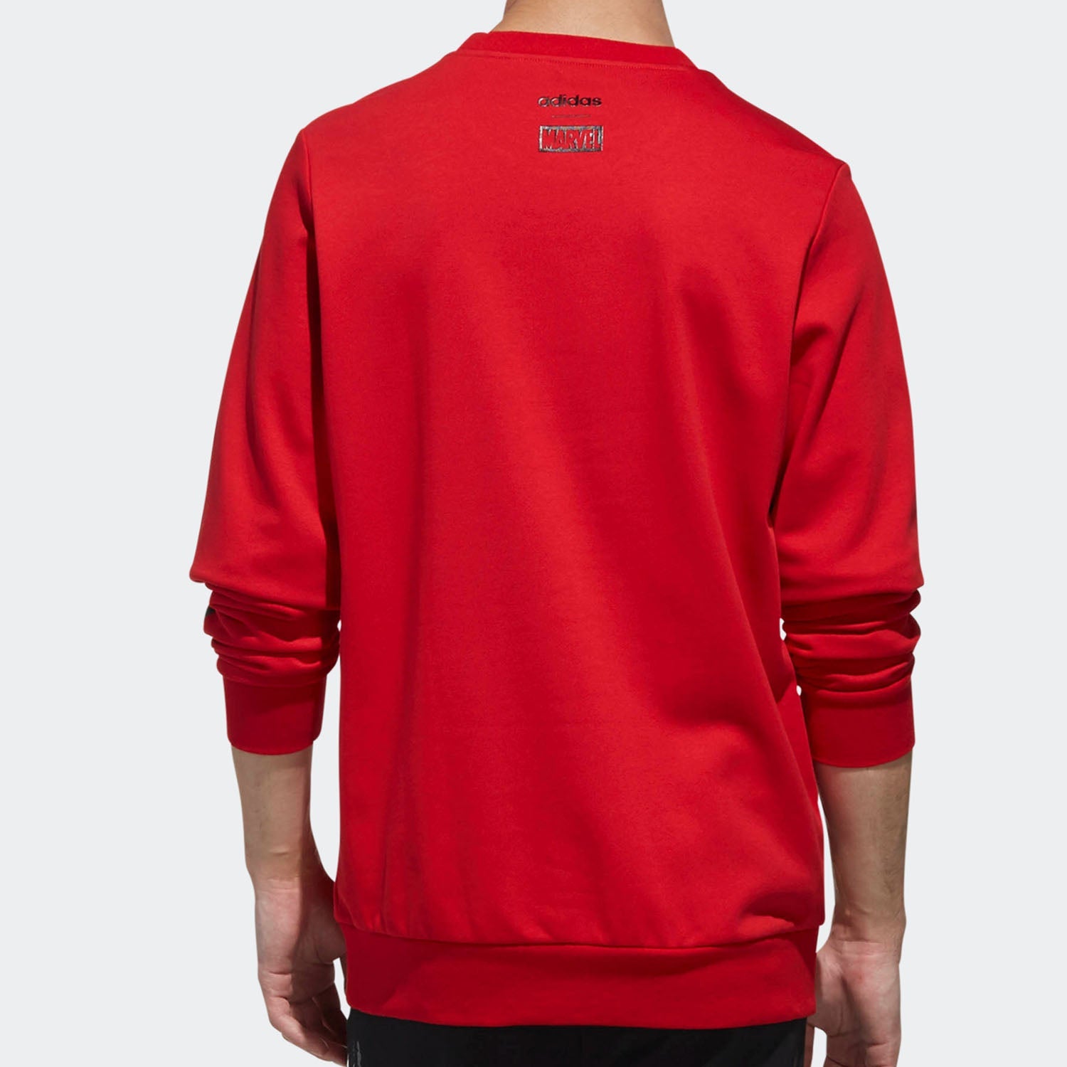 adidas neo x MARVEL Crossover logo Printing Casual Sports Pullover Round Neck Red EA0320