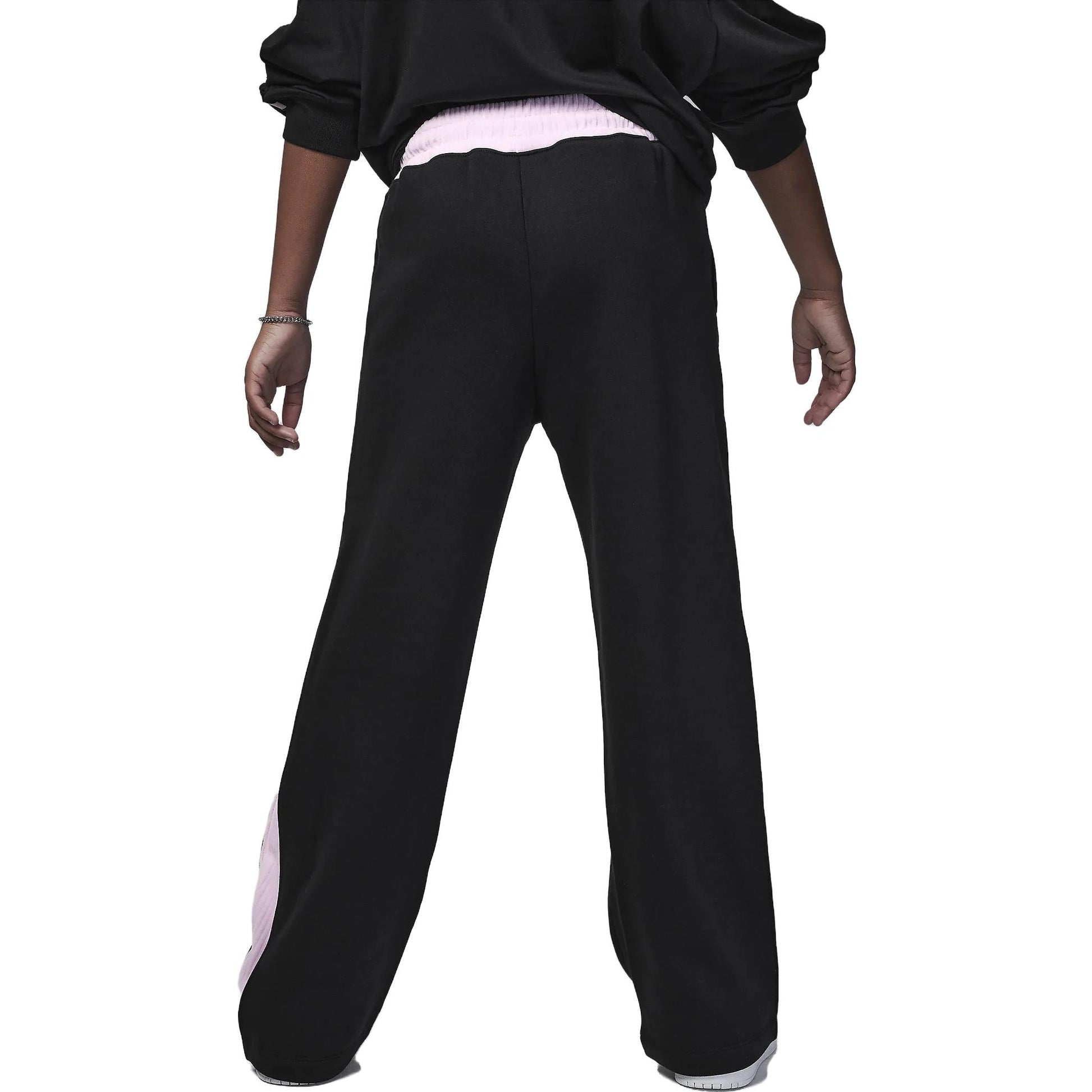 (GS) Air Jordan Soft Touch Mixed Sweatpants 'Black' 45C797-023