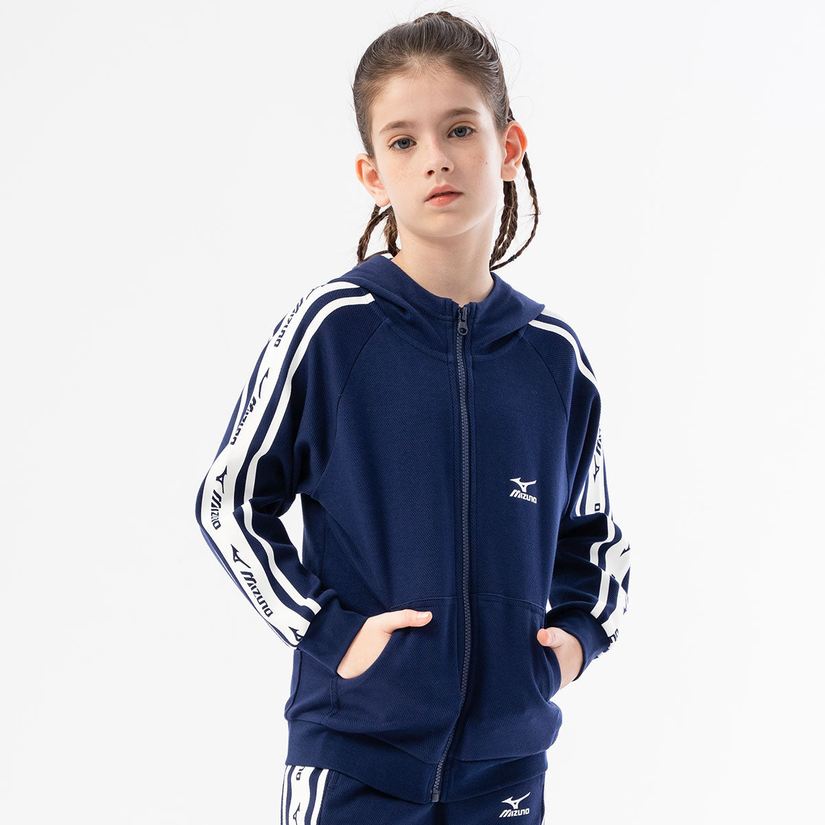 (GS) Mizuno Logo Casual Jacket 'Navy' 32CC3902