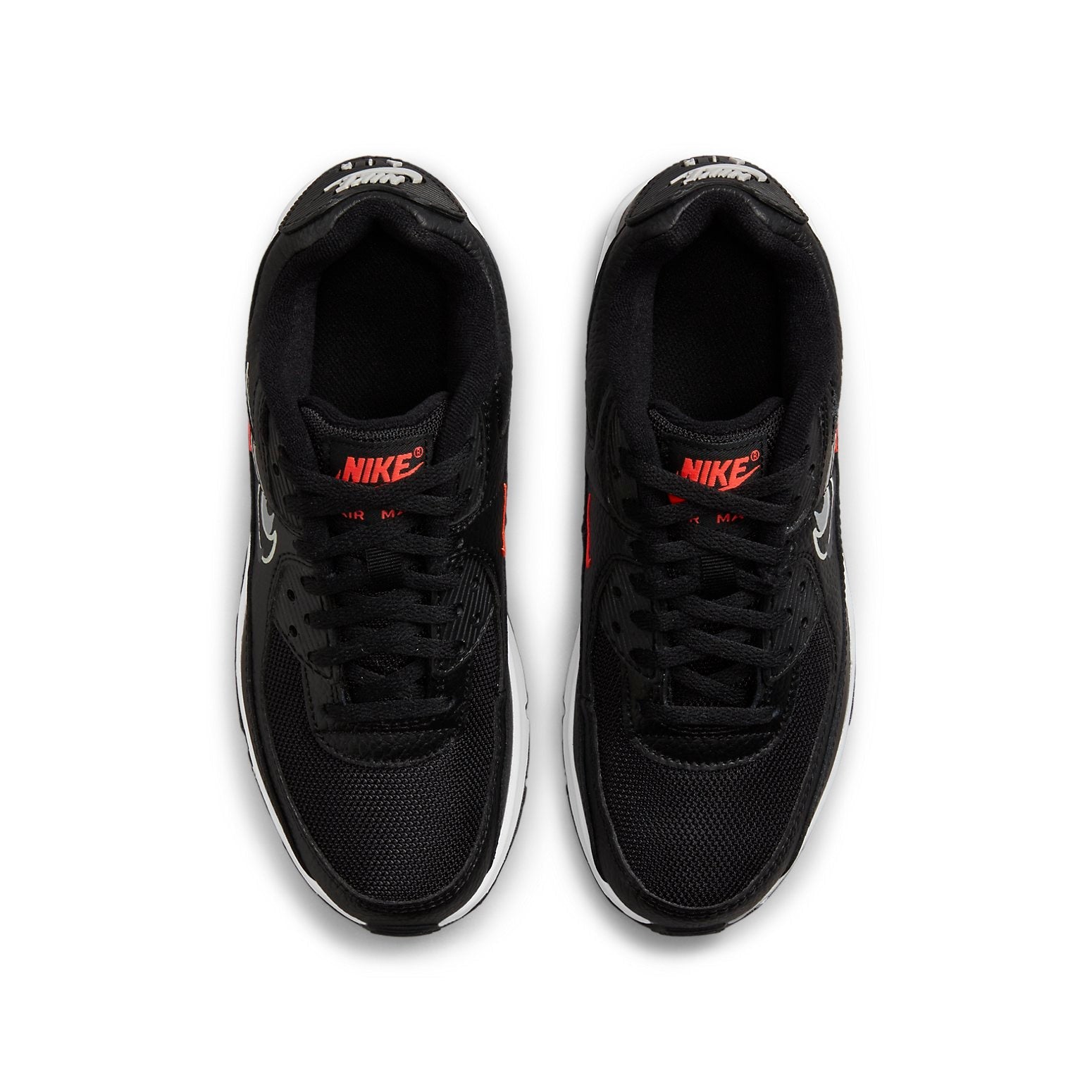 (GS) Nike Air Max 90 'Black Bright Crimson' DO6489-001