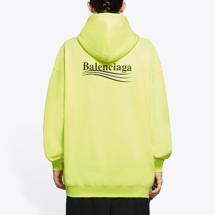 (WMNS) Balenciaga Alphabet Logo Yellow Hoodie 578135TJVD47110