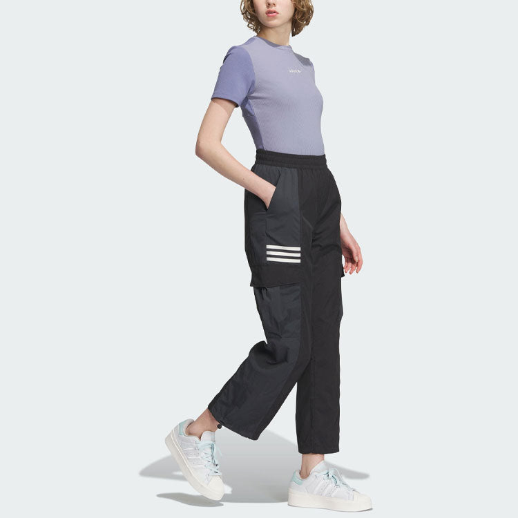 (WMNS) adidas originals Crop T-Shirts 'Purple' IU4848