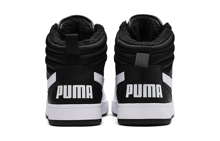 (WMNS) PUMA Rebound Street V2 Fur 'Black White' 363717-05