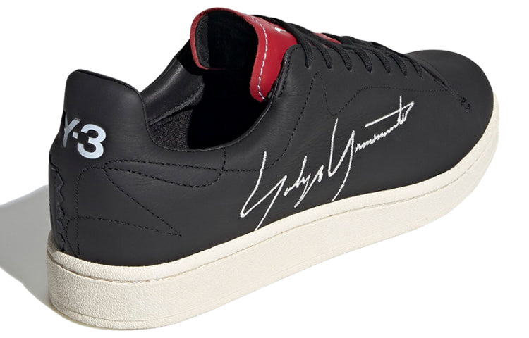 adidas Y-3 Yohji Court Shoes 'Black Red' FU9190