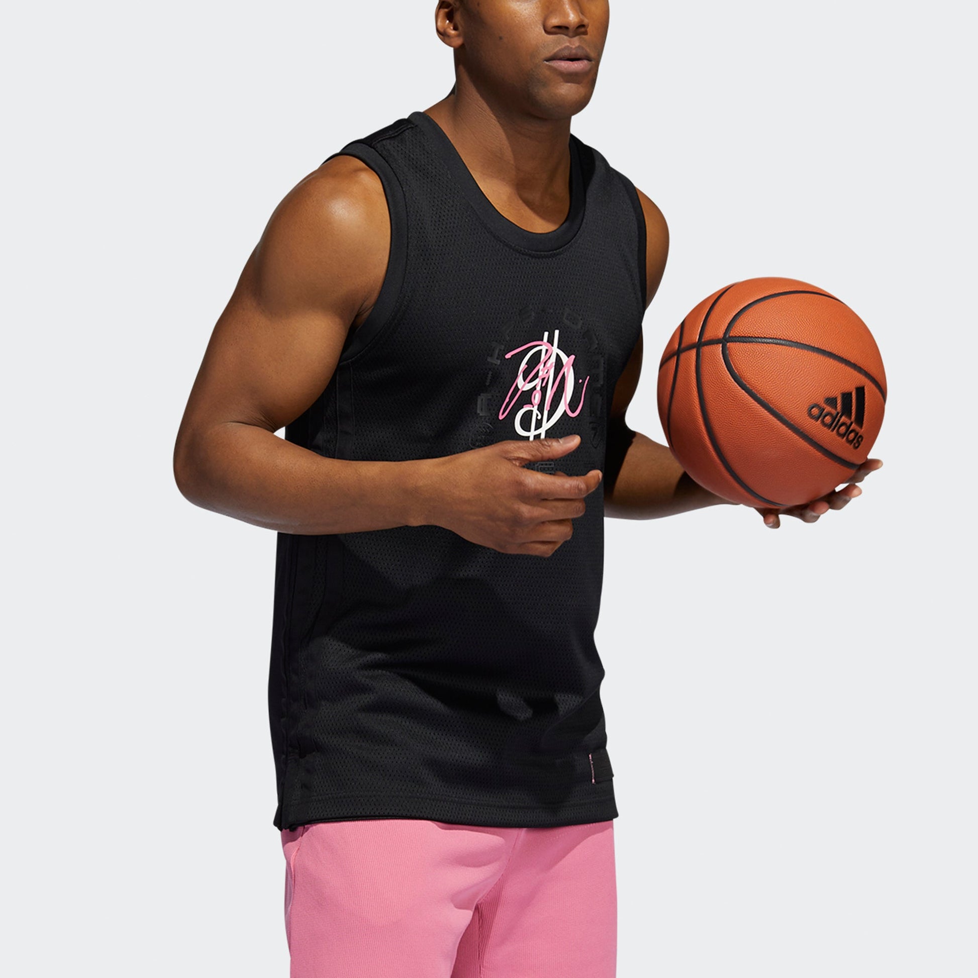 adidas Dolla Ep Jersey Casual Breathable Basketball Sports Vest Black H50845