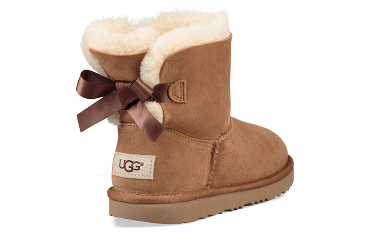 UGG Mini Bailey Bow II (Big Kids) Chestnut 1017397K-CHE