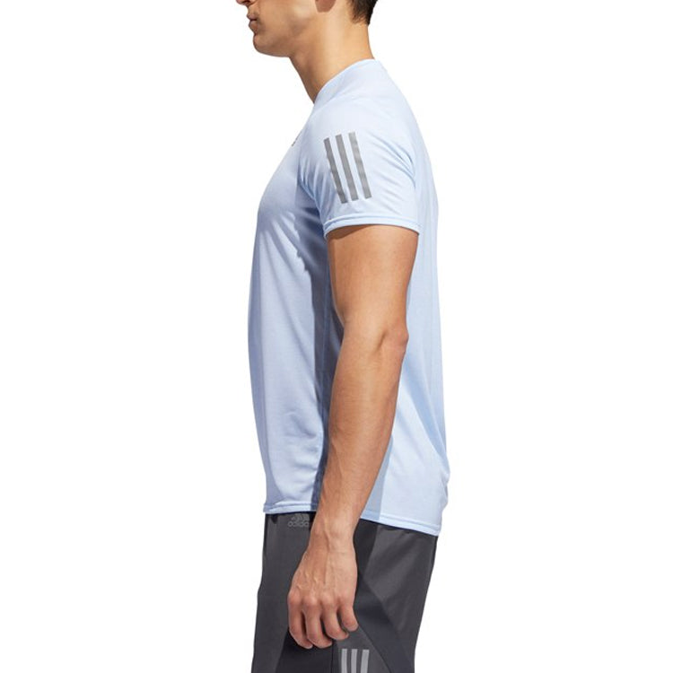 adidas Rs Cooler Ss M Running Sports Short Sleeve Blue DZ7253