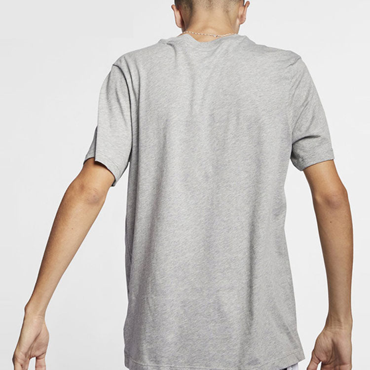 Nike Sportswear Alphabet Logo Printing Round Neck Short Sleeve Gray BV0629-063