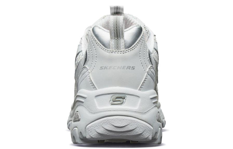 (WMNS) Skechers D'lites 1.0 Sneaker GS White 13144-WMLT