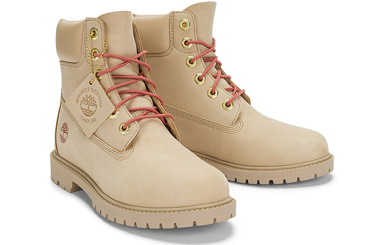 (WMNS) Timberland Premium Waterproof Boots 'Beige Nubuck' A5NY9W
