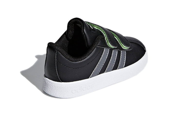 (TD) adidas VL Court 2.0 'Black Grey White' F36402