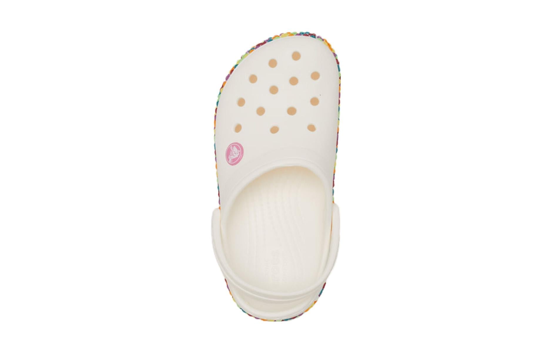 (GS) Crocs Crocband Gem Band Clogs 'White Multi' 207605-100
