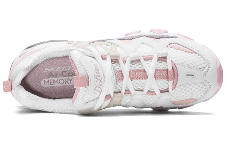 (WMNS) Skechers D'lites 2.0 Shoes White 99999693-WGPK