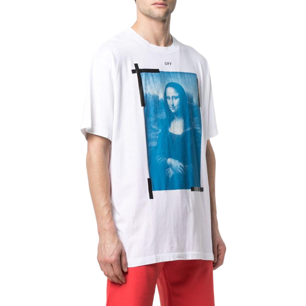 Men's Off-White SS22 Solid Color Round Neck Short Sleeve Version White T-Shirt OMAA038R21JER00101100110