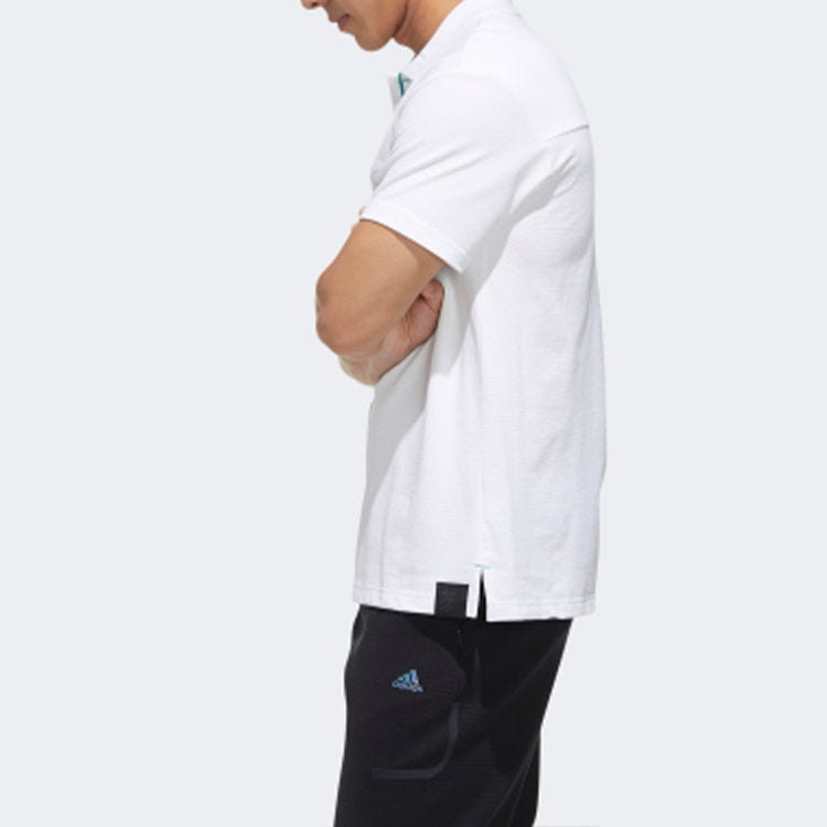 adidas Sports Short Sleeve Polo Shirt White FM9368