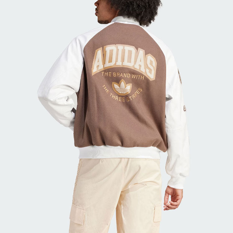 adidas originals Vrct Jacket Asia Sizing 'Brown' IS0191
