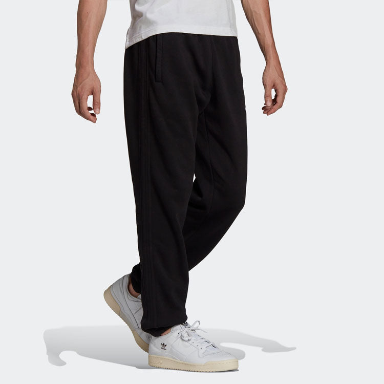 Men's adidas originals Solid Color Printing Sports Pants/Trousers/Joggers Black HC7132