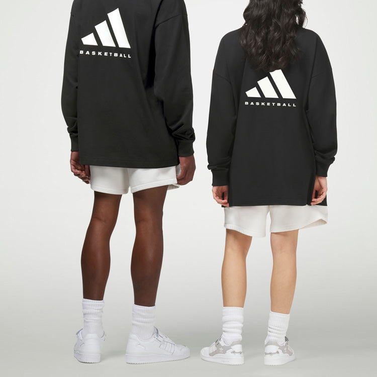adidas Basketball Long-Sleeve Top 'Black' IJ5554