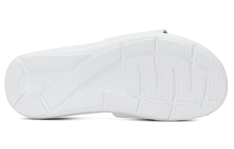 (WMNS) Under Armour Ignite VI Graphic FB Slippers White/Black 3023767-104