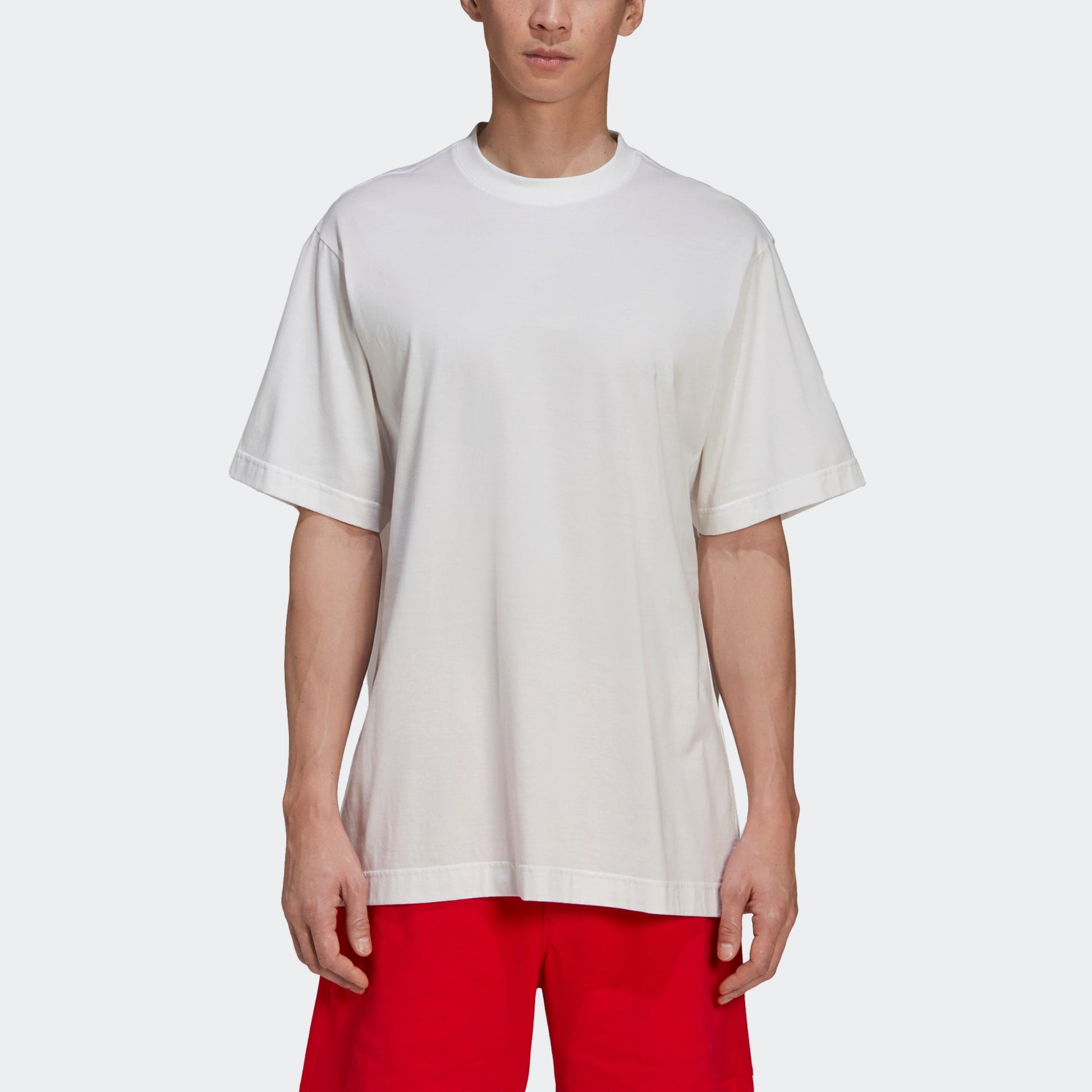 Men's Y-3 SS21 Classic Offset Logo Printing Short Sleeve White GV4186
