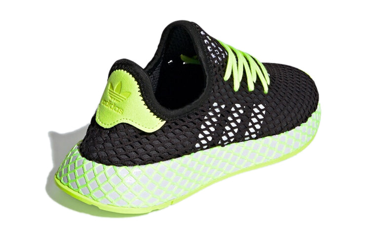 (GS) adidas originals Deerupt Runner J 'Black Yellow White' DB2780