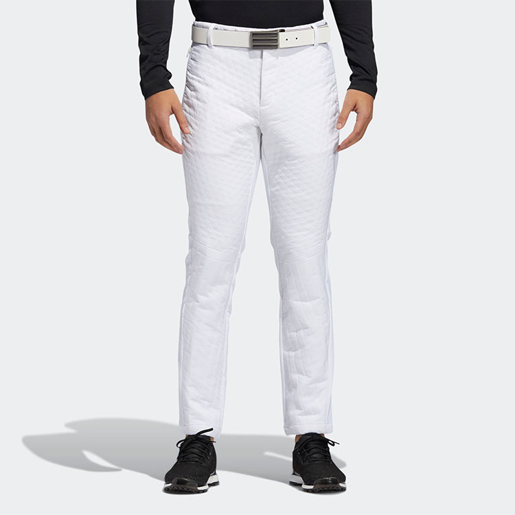 adidas Quilting Pt Golf Sports Training Casual Long Pants White FS6967